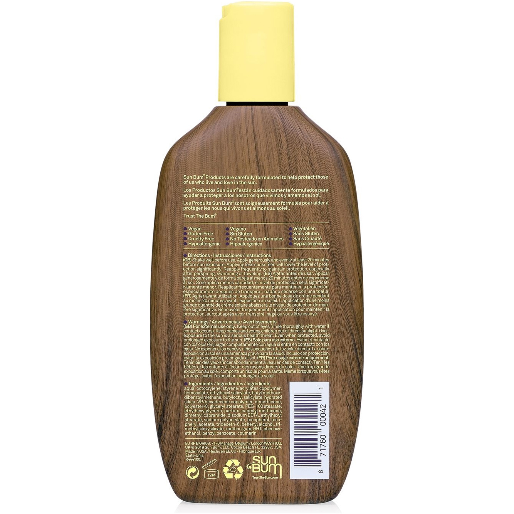 2026 Sun Bum Original SPF 30 Sunscreen Lotion 237ml SB32240
